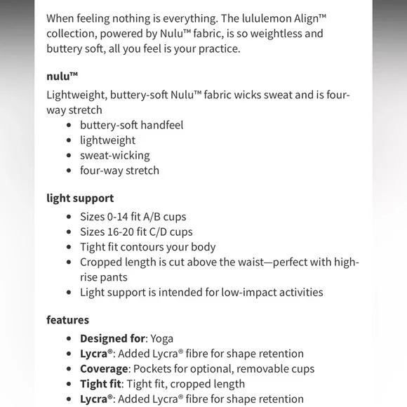 Lululemon Align Tank Top *light support A/B cup in dark olive size 4 - Picture 3 of 7